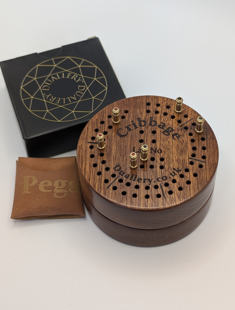 Unique travel games - Cribbage with Brass pins